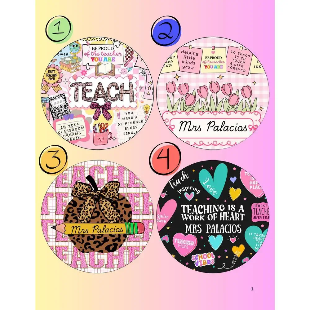 Custom Mousepad and Coaster teacher apreciation gift personalized teacher gift